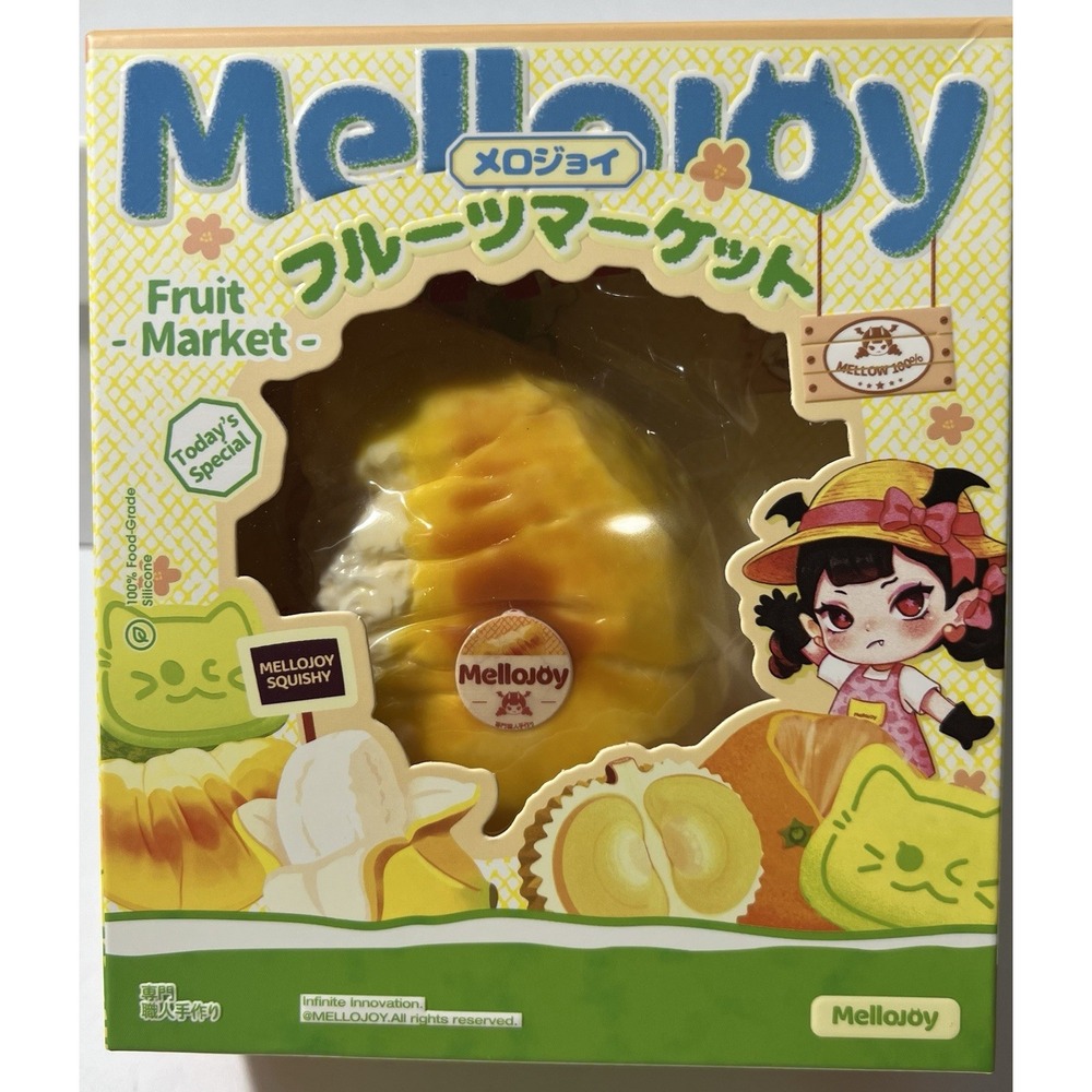MelloJoy Fruit Market Fiery Durian Taba Squishy Frozen Cream Stress Relief Toy